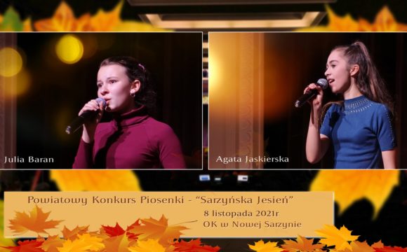 Nagrody dla ZSL w konkursie piosenki „Sarzyńska Jesień 2021”