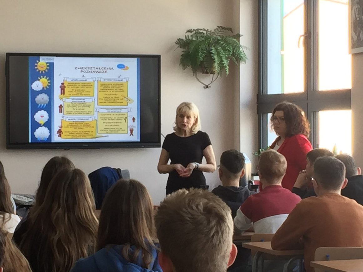 Spotkanie uczniów z psychologiem i pedagogiem z Poradni Psychologiczno – Pedagogicznej w Leżajsku