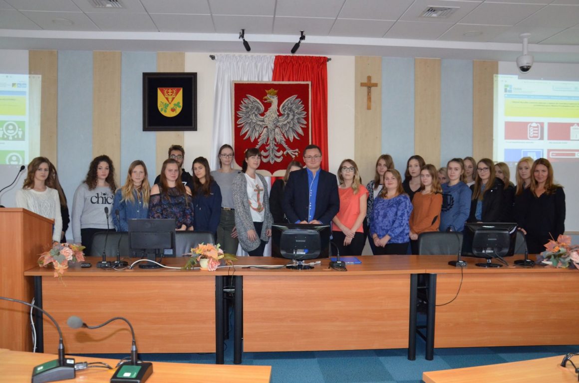 Klasa 2TE z wizytą w Urzędzie Gminy Leżajsk