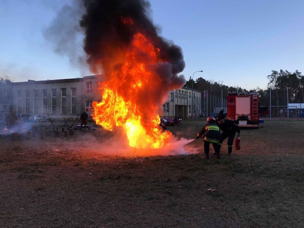 Obóz klas pożarniczych w CSKM w Nowej Sarzynie
