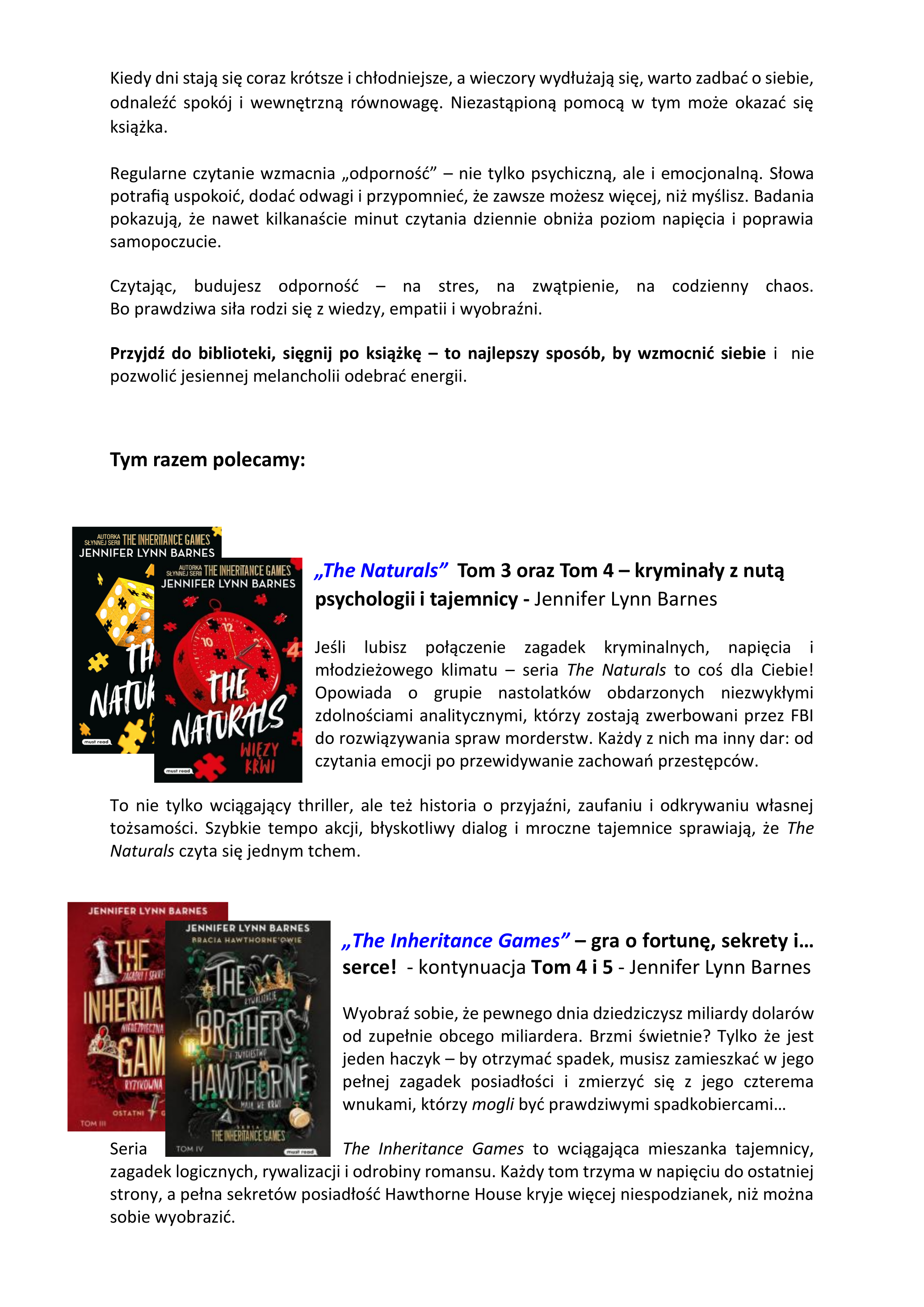 Czytanie to siła i odporność!