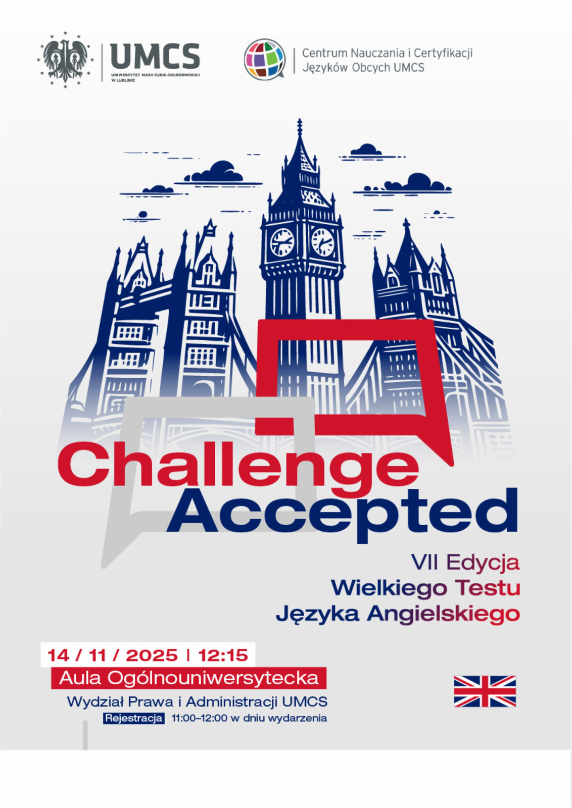 Wielki Test Języka Angielskiego „Challenge Accepted” na UMCS