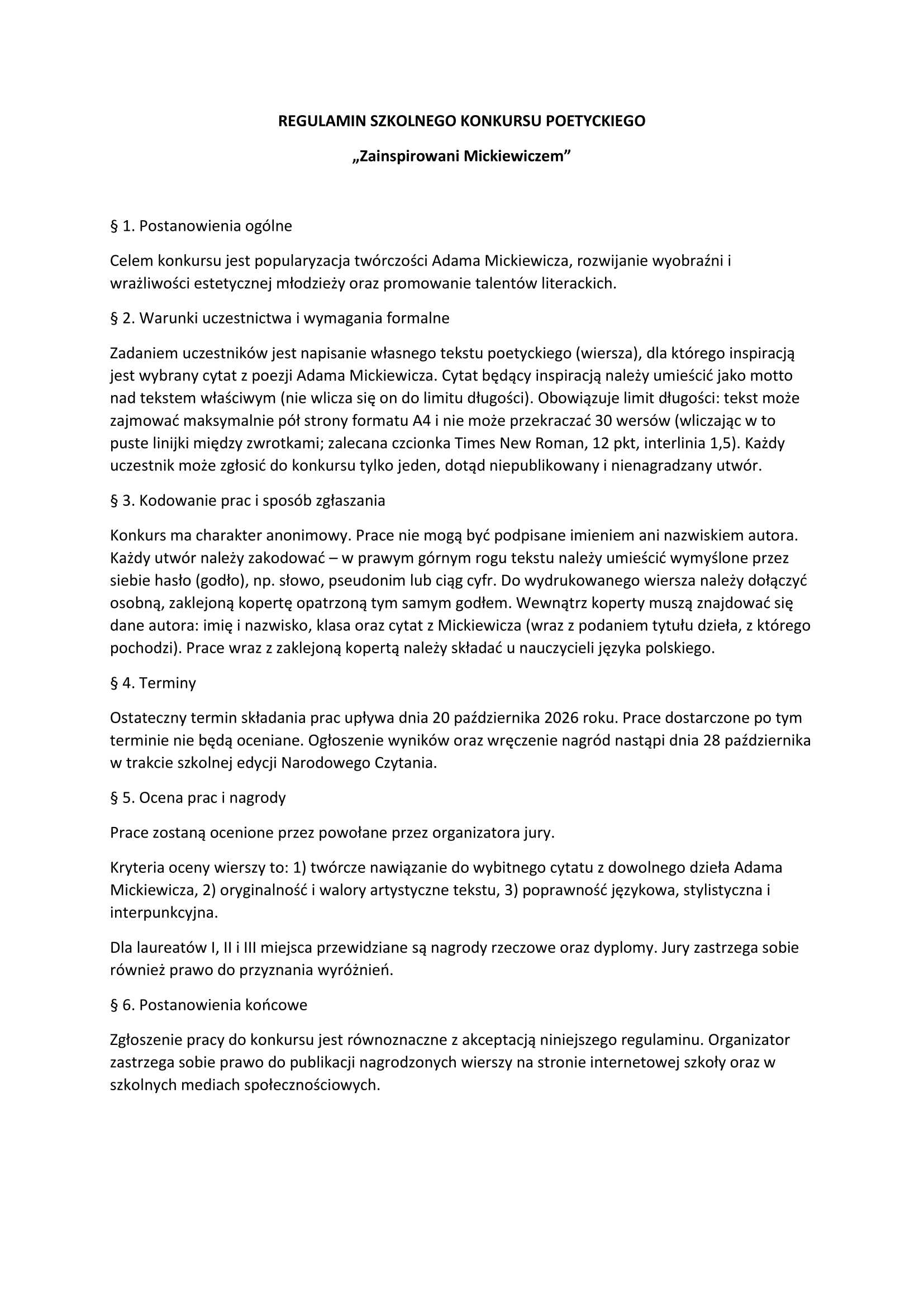 Narodowe Czytanie Dziadów Adama Mickiewicza